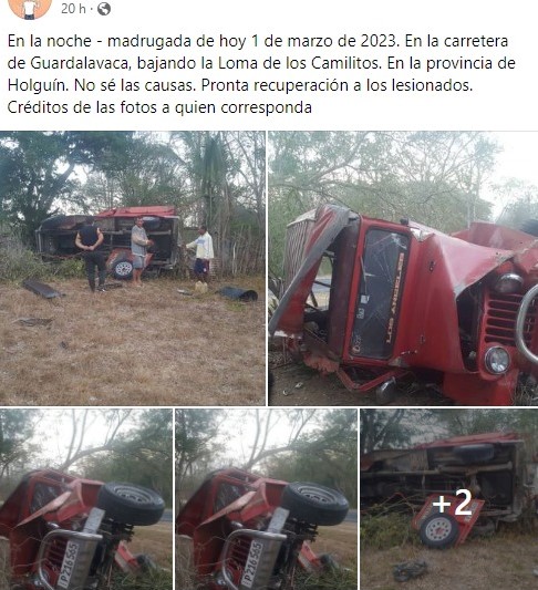 Accidente Holguín-Captura de pantalla - “ACCIDENTES BUSES & CAMIONES por más experiencia y menos víctimas!”-Facebook