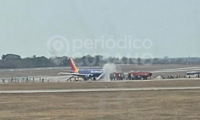 Aterrizaje de emergencia al explotar el motor de un avion de Southwest en La Habana