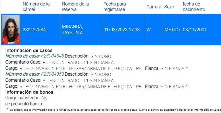 Bajo arresto segundo sospechoso de robos en Hialeah ocurridos en agosto del año pasado2
