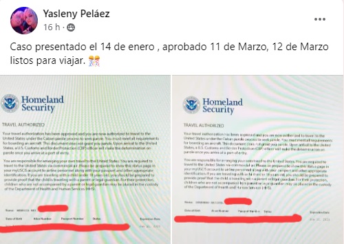 Cubana de Ciego de Ávila consigue la visa del parole humanitario tras aplicar en enero2