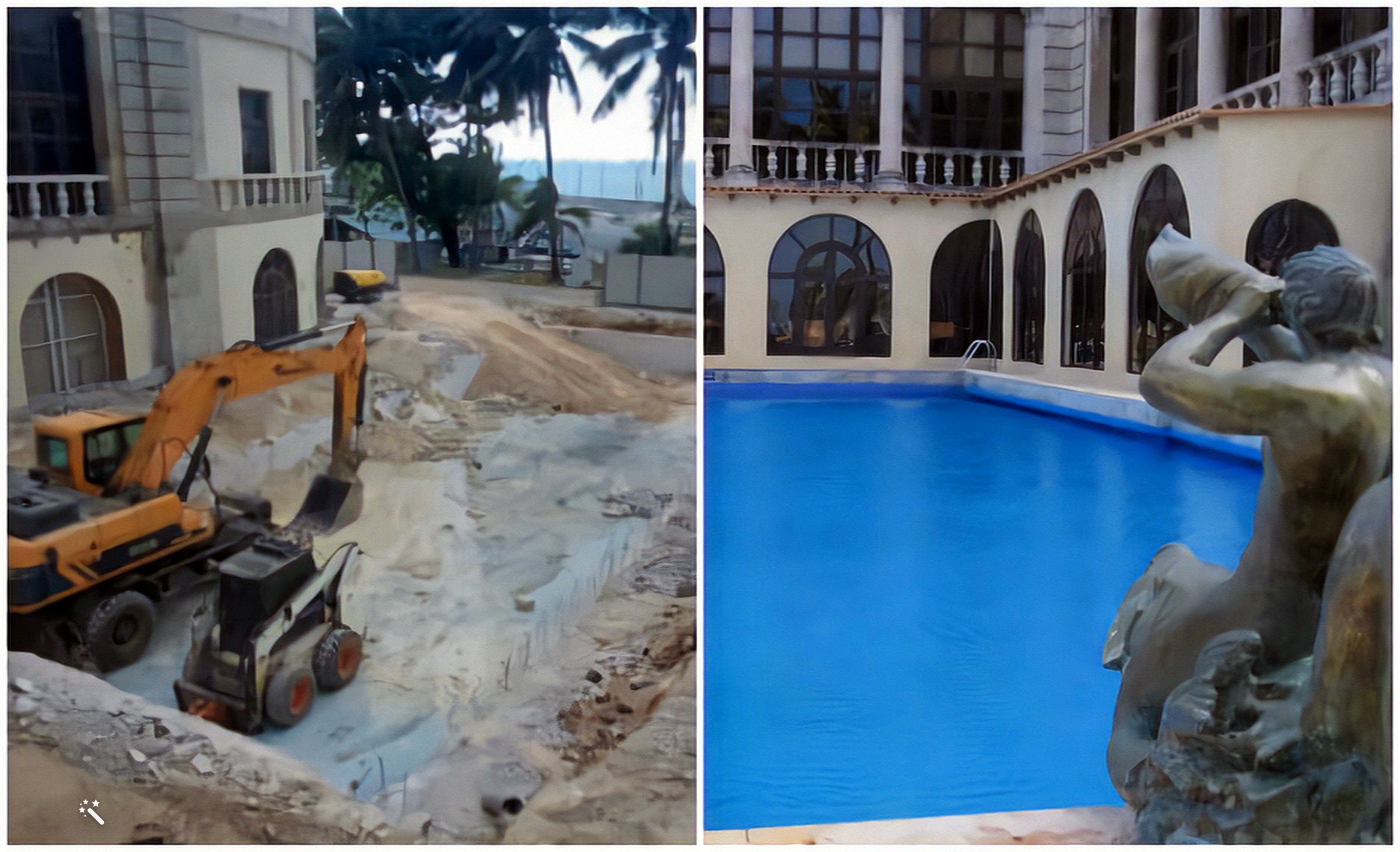 Destruyen piscina del Hotel Nacional de Cuba, patrimonio arquitectónico del país