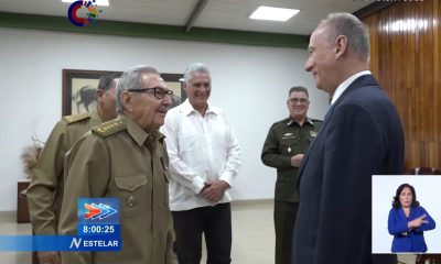 Díaz-Canel y Raúl Castro se reúnen con alto militar ruso para “fortalecer asociación estratégica”