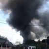 Incendio Fábrica de Tubos-Captura de pantalla-Yenys Fernandez-Facebook