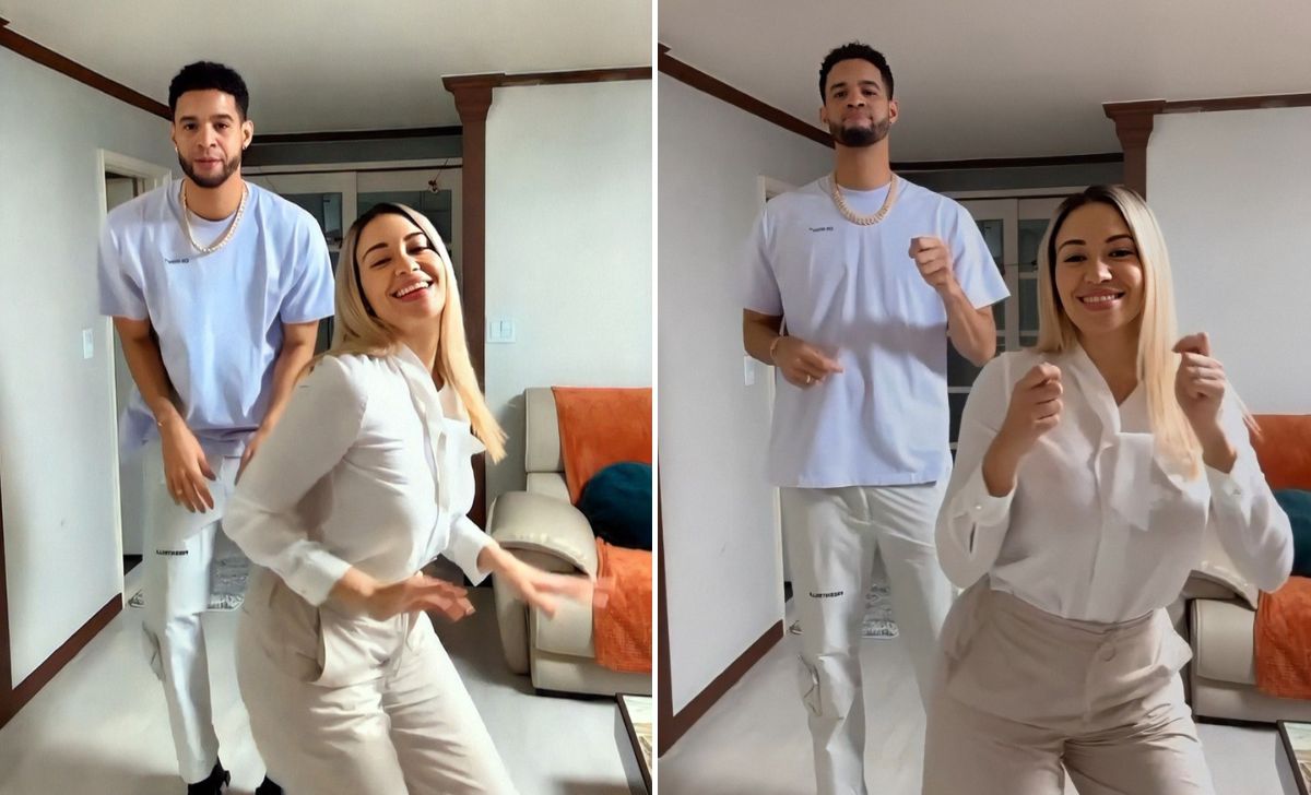 Iraisel Pintueles y su novio Leo Leyva