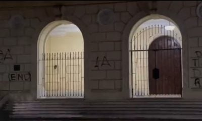 Pintada en la Universidad de La Habana-captura de pantalla-Mag Jorge Castro-Twitter