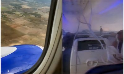 Revelan aterradoras imágenes desde el interior del avión Southwest que aterrizó de emergencia en La Habana