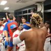 Revelan imágenes de la celebración del equipo Cuba tras su victoria contra Australia