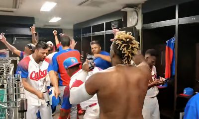 Revelan imágenes de la celebración del equipo Cuba tras su victoria contra Australia