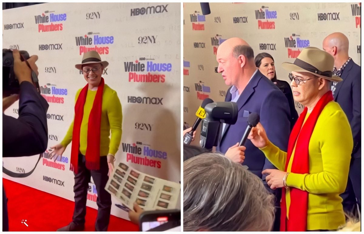 Alexis Valdés en la premier de White House Plumbers-Enhanced