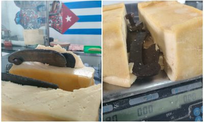 _Chef cubano denuncia la venta de un queso con un fierro adentro en Matanzas
