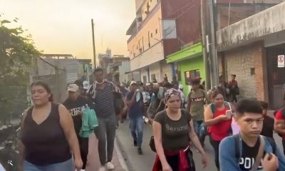 Cubanos y venezolanos en nueva caravana migrantes hacia Estados Unidos