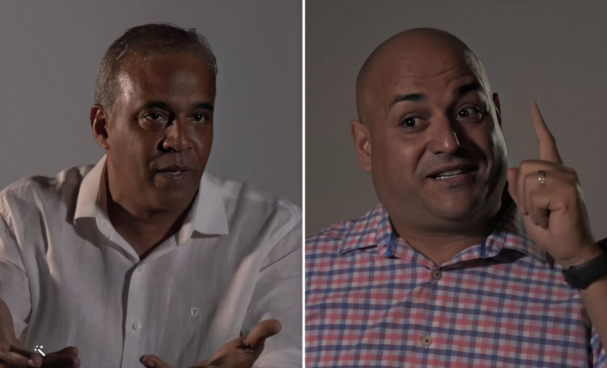 Humoristas cubanos Omar Franco y Andy Vázquez Vivir del Cuento