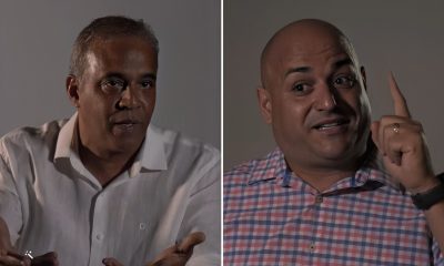 Humoristas cubanos Omar Franco y Andy Vázquez Vivir del Cuento