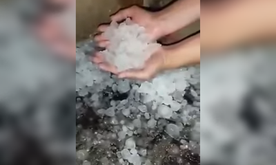 Tormenta local severa con caída de granizo azota de madrugada a La Habana