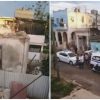 Anciana atrapada entre los escombros de un derrumbe total en La Habana