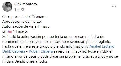 Cómo un joven cubano solucionó un problema para obtener la autorización de viaje del parole humanitario2