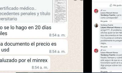 Cubano denuncia corrupción en el Minrex, le piden 260 dólares por legalizar un documento