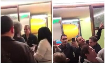 Exiliados cubanos confrontan a cantantes de Buena Fe en un restaurante de Barcelona