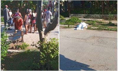 Hombre fallece cerca de un policlínico de La Habana y su cadáver queda abandonado por horas