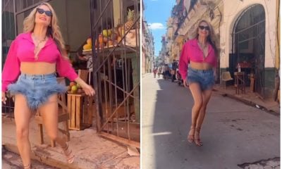 Lourdes Dávalos abogada del castrismo modela en la miseria de La Habana