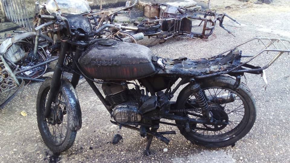 Motos de militares -Foto-Damian Alvarez -Facebook