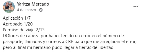 Parole humanitario cómo un cubano ingresó a EEUU pese a un error en su pasaporte2