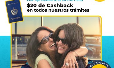 ¡Increíble promoción! Tramita la prórroga de tu pasaporte cubano y obtén 20 dólares de regalo