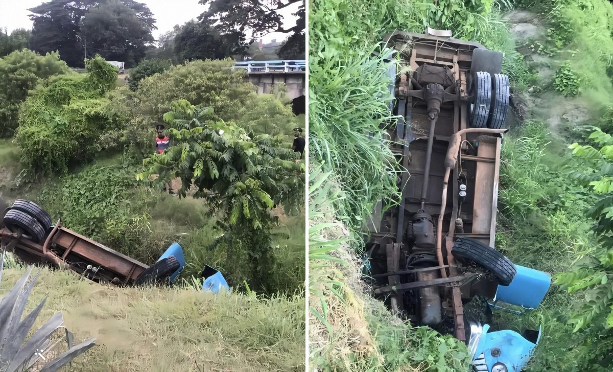 Accidente de tránsito en el puente de El Caney Santiago de Cuba