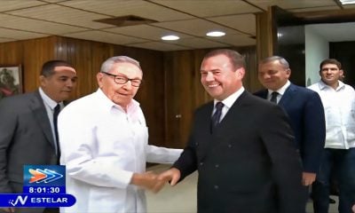 Medvédev felicita a Raúl Castro por su cumpleaños y el nonagenario le expresa fe en la victoria de Rusia