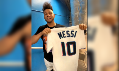  Yuli Gurriel desde los Marlins da la bienvenida a Messi en Miami