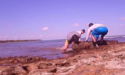 cañón colonial encontrado por el youtuber espanol Virgilio Garcia (1)