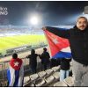 Claman por la libertad de Cuba en partido amistoso de fútbol contra Uruguay