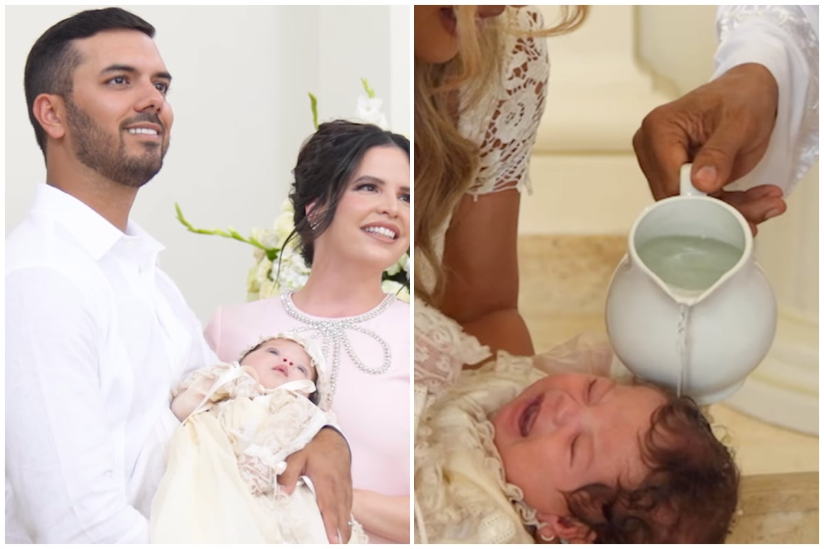 Bautizo de la hija de Camila Guiribitey
