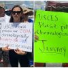 Cubanos protestan frente al Versailles por las demoras en el parole humanitario (2)