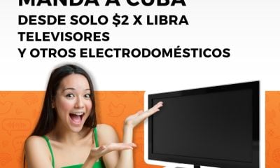 Envía televisores y electrodomésticos a Cuba por solo dos dólares por libra