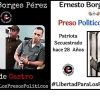 Preso político Ernesto Borges Pérez comienza a perder la visión