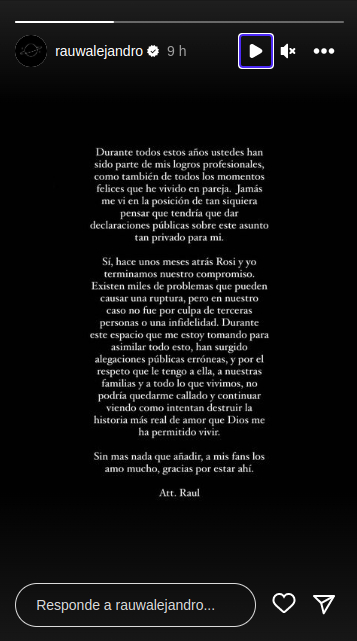 Rauw Alejandro rompe el silencio