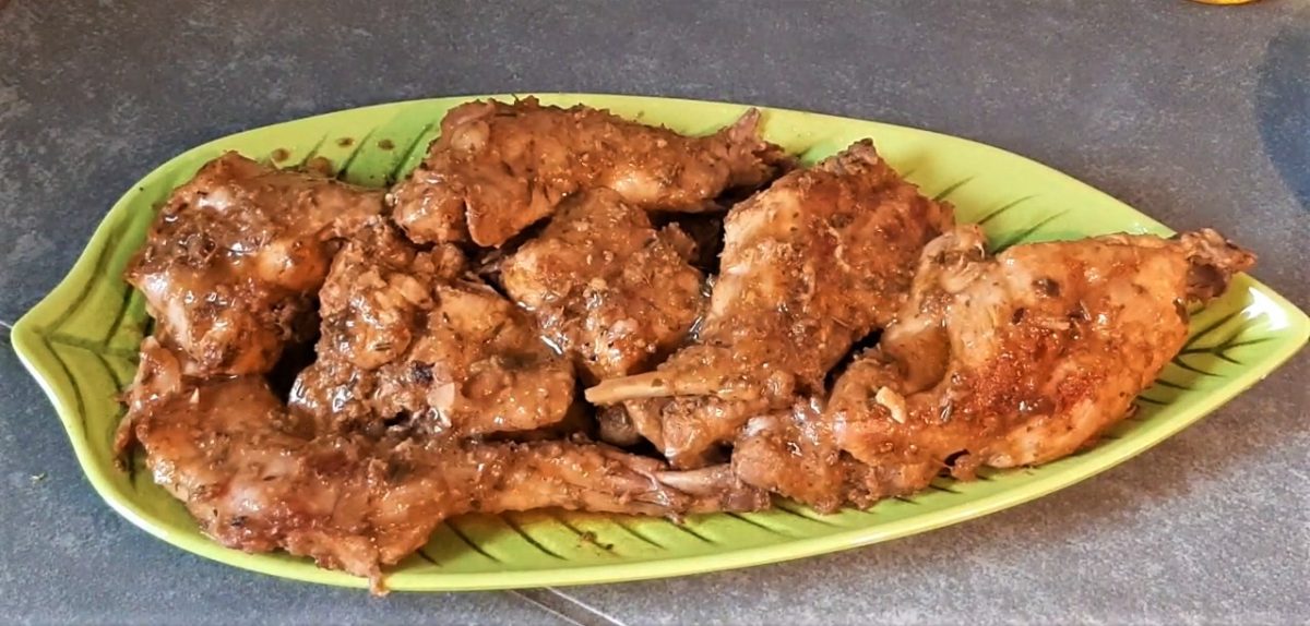 Conejo asado
