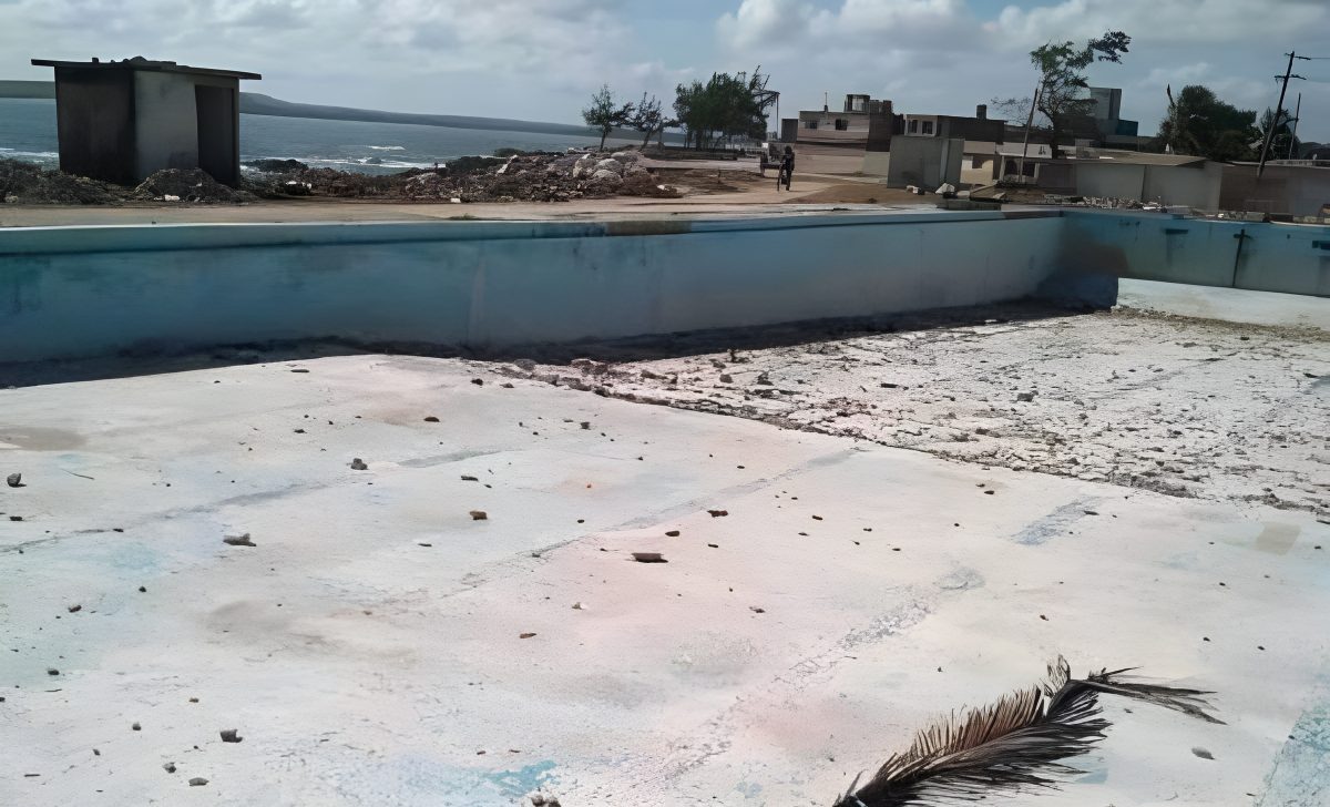 Destrucción de la piscina olímpica de Gibara Holguín