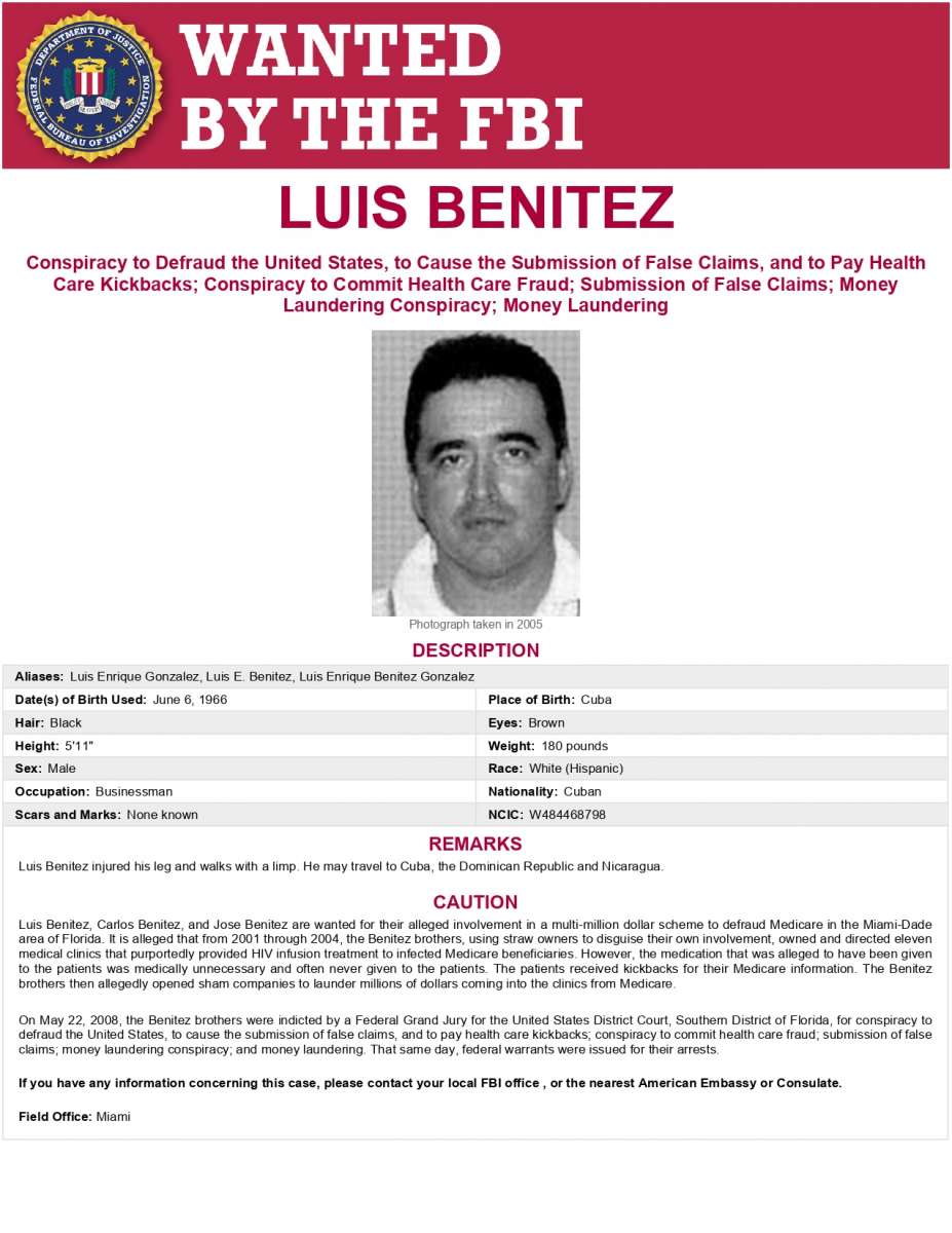 El FBI busca desde 2008 a tres hermanos cubanos por multimillonario fraude contra el medicare 5