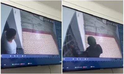 Escalofriante intento de robo armado en vivienda cubana queda captado en cámara de seguridad