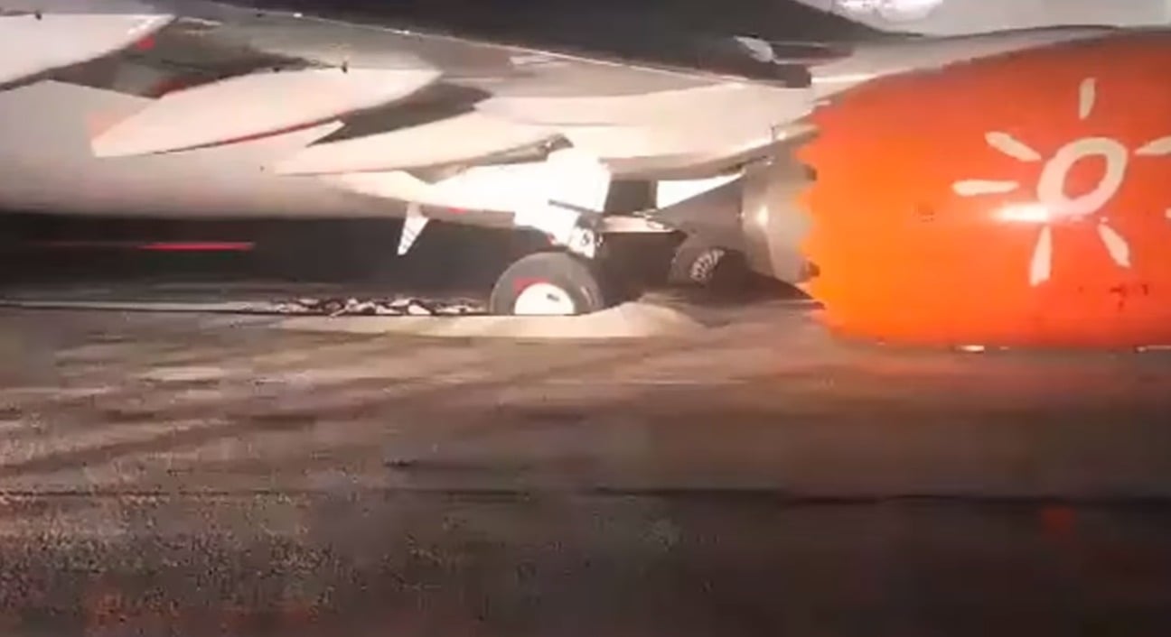 Incidente el aeropuerto de Holguín avión de Sunwing Airlines se sale de la pista al despegar hacia Montreal