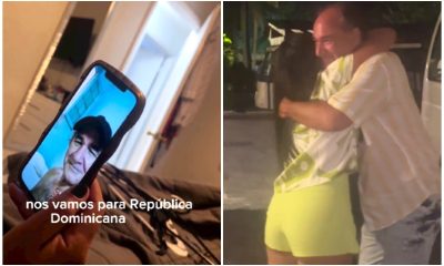 La influencer cubana Hallel Genesis se reencuentra con su abuelo en Punta Cana