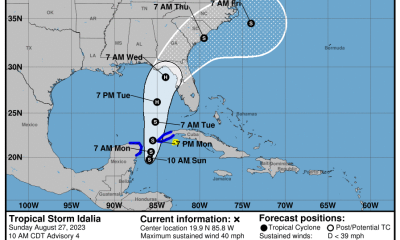 Se forma tormenta tropical Idalia al occidente de Cuba y va rumbo a la Florida