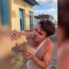 Así reacciona el influencer español Jesús Sansal al probar una pizza cubana