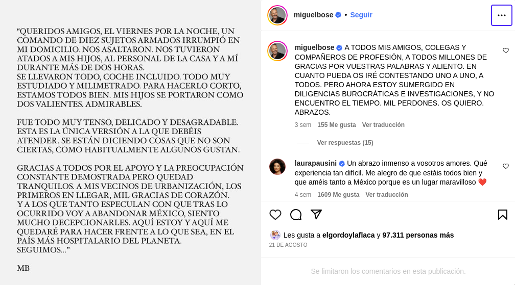 Miguel Bosé-Instagram