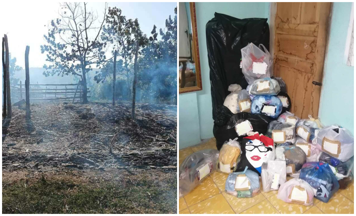 Familia de Guantánamo recibe apoyo tras perder casa y pertenencias en un incendio