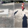 La “rotonda cuadrada” en La Habana del Este se convierte en un bache peligroso