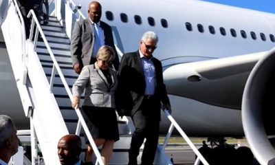 Miguel Diaz Canel llega a New York (2)