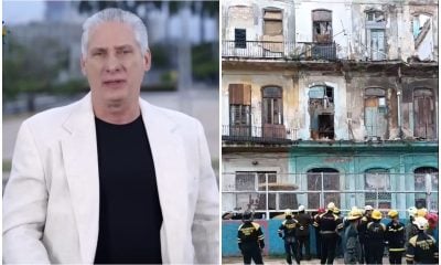 Díaz-Canel lamenta derrumbe en La Habana y promete “toda la ayuda” para los damnificados